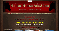 Desktop Screenshot of halterhorsestallions.com
